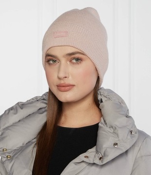 Calvin Klein czapka zimowa beanie różowy rozmiar uniwersalny
