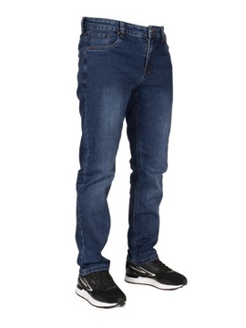 Spodnie męskie jeans W:38 102 CM L:30 granat