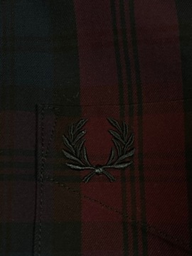 Fred Perry Koszula Męska Ideał Logo Unikat Krata M