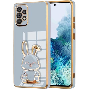 ETUI GLAMOUR DO SAMSUNG A13 4G KRÓLIK UCHWYT PODSTAWKA 6D SILIKON + SZKŁO