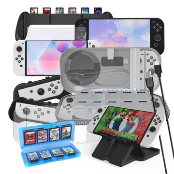 10w1 Futerał Uchwyt Podstawka Nintendo Switch OLED