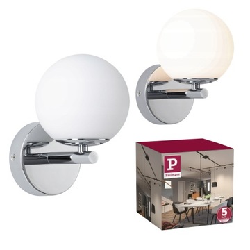 KINKIET ŚCIENNY LED Akcenty Chromu Satyny Metalu Designerska Trwała PL71067