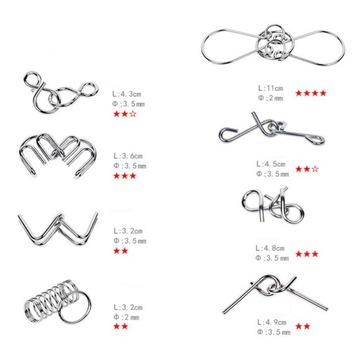 Пазл-головоломка из проволоки, 24 детали