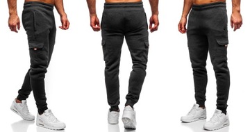 ТЕПЛЫЕ МУЖСКИЕ спортивные костюмы, брюки армейские, графит 410 М