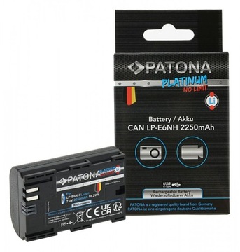 Akumulator PATONA Platinum Canon LP-E6NH z USB-C
