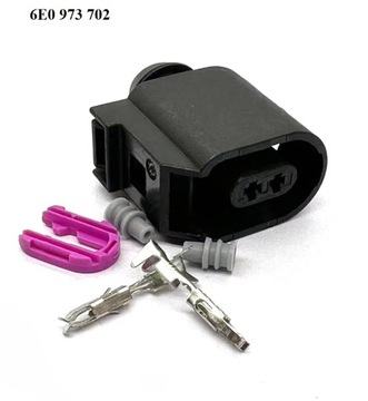 Wtyczka 6E0973702 zestaw naprawczy Kostka konektor Czujnik ABS Złącze 2 Pin