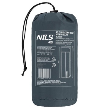 NILS Самонадувающийся туристический коврик для кемпинга, спальный коврик + подушка