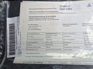 Opel Astra K Sports Tourer 1.6 CDTI 110KM 2017 Opel Astra Piekna 1.6 CDTi Niemcy Bezwypadkowa Zarejestrowana Gwarancja bo, zdjęcie 38