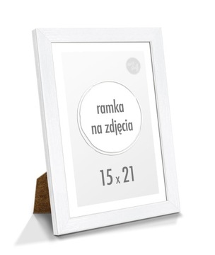 Фоторамка 15х21 см с подставкой, белая