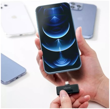 Ulanzi UW-MIC 10P 2,4 ГГц Wi-Fi беспроводной петличный микрофон + наушники