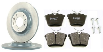 DACO TARCZE KLOCKI TYŁ PEUGEOT 407 CITROEN C5