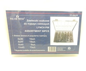 НАБОР ПРУЖИННЫХ ШПИЛЬЦ 50шт. СЕЛЬСКОХОЗЯЙСТВЕННЫХ ШТИФТОВ