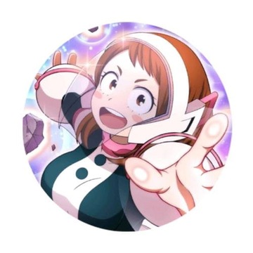 Przypinka Boku no Hero Academia Uraraka prezent dla fana anime 58mm