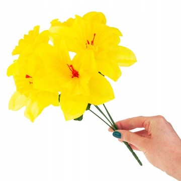 БУКЕТ НАРЦИСТОВ 5ШТ ИСКУССТВЕННЫЕ ДЕКОРАТИВНЫЕ ЦВЕТЫ Нарциссы Нарциссы в букете
