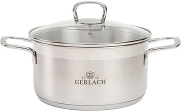 Gerlach Cookware Set Made of Stainless Steel 18/10 with 8