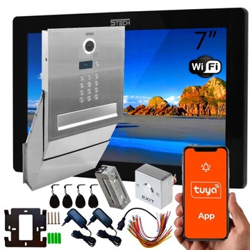 TOP WIDEODOMOFON 5TECH DO DOMU SKRZYNKA MONITOR 7'' VERUS(B)/84218