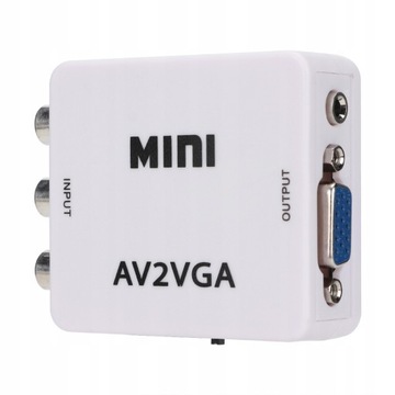 KONWERTER ADAPTER PRZEJŚCIÓWKA AV NA VGA