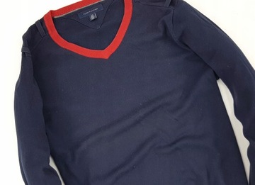 TOMMY HILFIGER GRANATOWY SWETER XL