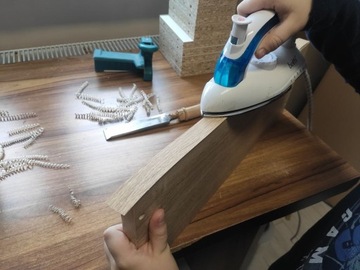 Мебельная кромка, шпон 40мм с клеем ДУБ ЛАНСЕЛОТ