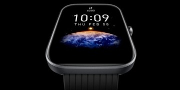 Черные умные часы AMAZFIT Bip 3 Pro с GPS-приемником