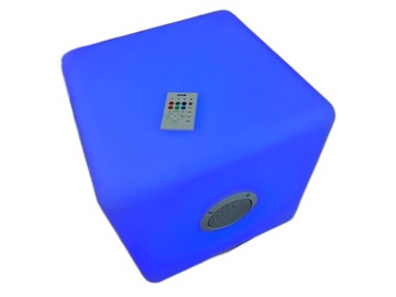 GŁOŚNIK BLUETOOTH LOOMEX BOOM 40 LAMPA LED 10W PUFA DO 100 KG