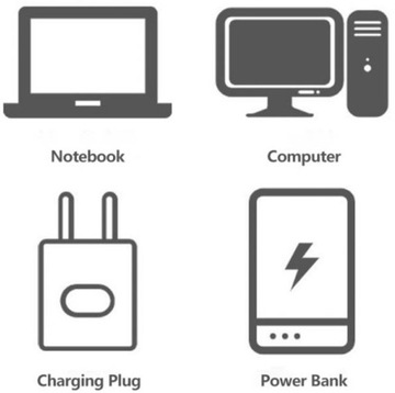 2x МИНИ-НОЧНИК ДЛЯ USB-РОЗЕТКИ 5 В 3 x SMD LED PowerBank
