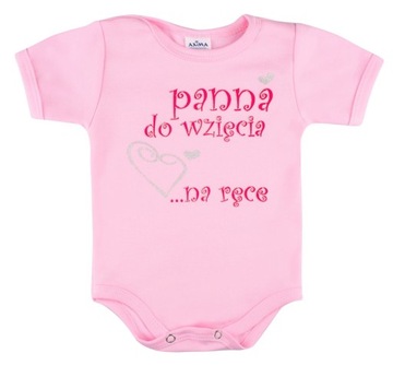 Body krótki rękaw PANNA DO WZIĘCIA NA RĘCE - r. 74