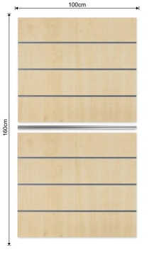 ПАНЕЛЬ НАСТЕННАЯ Spacewall Best-Line 100x160см КЛЕН 7 РАЗРЕЗОВ