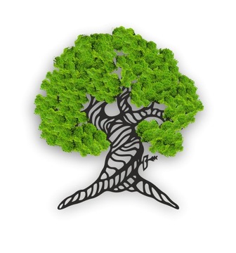 ŻYWY OBRAZ DRZEWKO SZCZĘŚCIA ŻYCIA 30x35 Bonsai