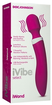 IVIBE SELECT - IWAND - PINK WIBRATOR SILIKONOWY