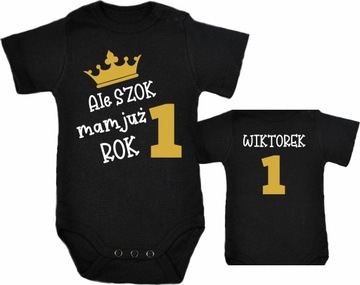Body PIERWSZE URODZINY ROCZEK ROK IMIĘ R 86 BIAŁE