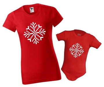 Świąteczny zestaw Mama Dziecko PREZENT Body XS 9M