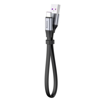 ПЛОСКИЙ КАБЕЛЬ BASEUS FAST USB/USB-C QC SCP 5A ПРОЧНЫЙ КАБЕЛЬ 40 Вт 23 см