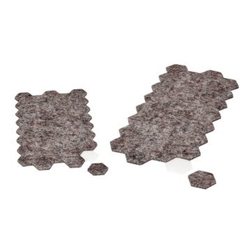 Podkładki meblowe filcowe 72szt 20/28 mm samoprzyl