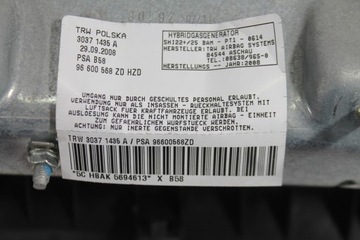 AIRBAG ULOŽENÍ KOLENO 96600568ZD C4 PICASSO 06-
