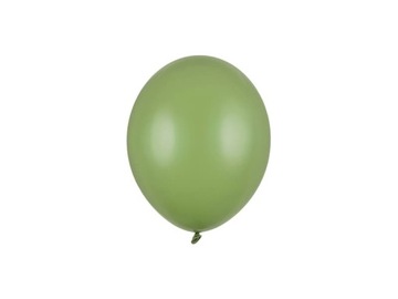 Balony pastelowe rozmarynowa zieleń strong 12cm 3szt