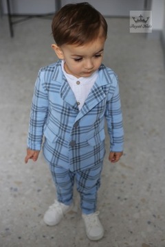 КОСТЮМ ИЗ ХЛОПКА В КЛЕТКУ ДЛЯ МАЛЬЧИКОВ 152 158