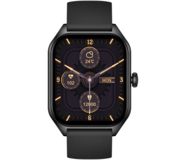 Мужские умные часы Rubicon RNCF03 черные, спортивные режимы, Bluetooth для SMS