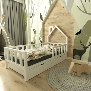 ЛЕОН односпальная кровать - деревянная 180х80см