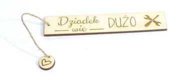 ZAKŁADKA NA PREZENT DLA DZIADKA DZIEŃ DZIADKA RB19