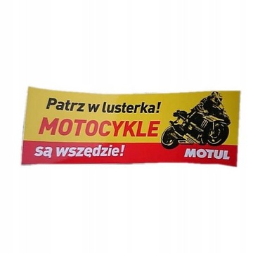Oryginalna naklejka MOTUL MOTOCYKLE SĄ WSZĘDZIE