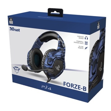 Гарнитура Trust Gaming GXT 488 Forze PS4 синяя