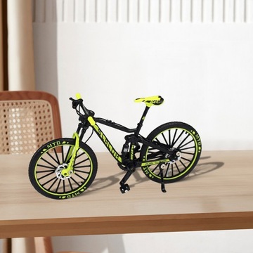 Мини-модель горного велосипеда, модель сплава 1:10, 3D-модель автомобиля, зеленый мальчик