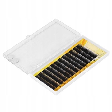 РЕСНИЦЫ НАТУРАЛЬНОГО ШЕЛКА 0,10мм ГУСТЫЕ 9мм