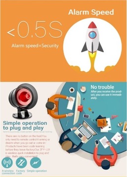 Сигнализация Беспроводной PIR-датчик двери Сирена Звуковой сигнал