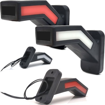 ŚWIATŁO OBRYSOWE OBRYSÓWKA LED ROGOWA KOMPLET WAŚ