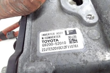 INVERTER TOYOTA YARIS (_P9_) G920052010 1.5L GASOLINE 80KW 2012