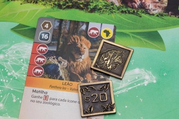 ZESTAW 70 METALOWYCH MONET ZAMIENNIK DO GRY ARK NOVA