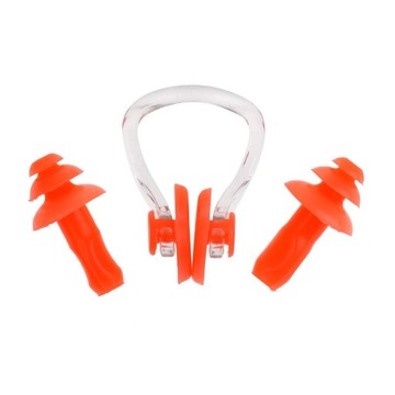 c/ Soft Silicone Nose Clip & Ear Set for