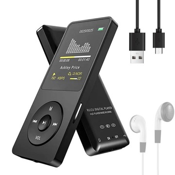 MP4 MP3-плеер Bluetooth 5.0 16 ГБ ЖК-дисплей FM-радио электронная книга